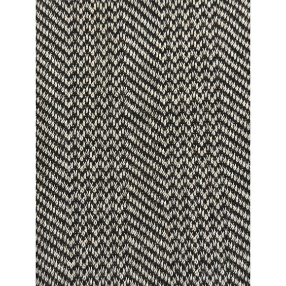 Black & White Chevron Knit Knot Midi Dress Size 2X 18 20 Fall Winter Plus Size - Picture 8 of 8
